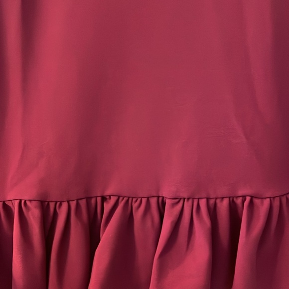 Berry Ruffle Bottom Dress - Picture 2 of 4